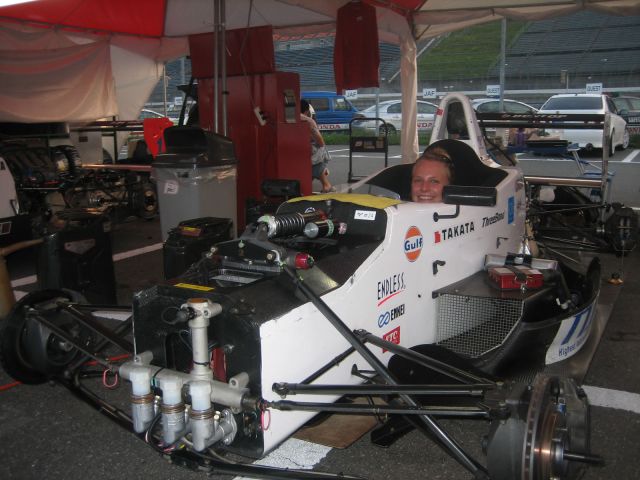 Kim Meyer in a Formula Renault