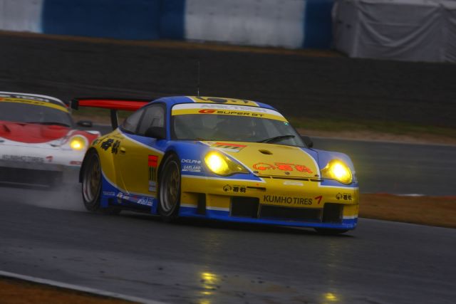 Igor Sushko in Porsche 911 GT3 RSR in Super GT