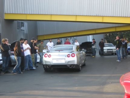 R35 Nissan GT-R event at Chiat Day after L.A. Auto Show.