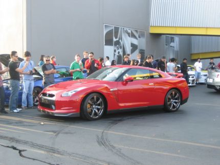 R35 Nissan GT-R event at Chiat Day after L.A. Auto Show.