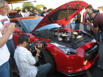 R35 Nissan GT-R event at Chiat Day after L.A. Auto Show.