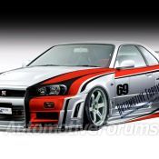 AF Nissan Skyline GT-R Rendering