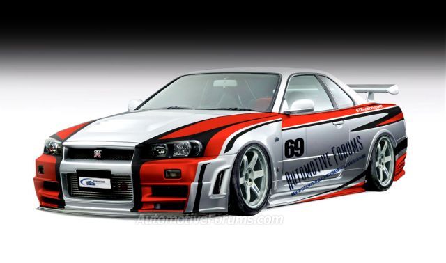 AF Nissan Skyline GT-R Rendering