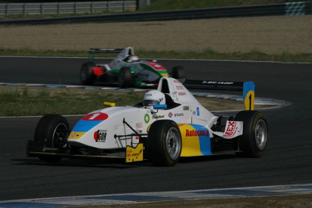 Igor Sushko at the Twin Ring Motegi circuit at test in the H.I.S. FCJ.