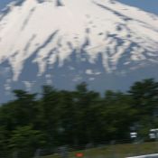 Igor Sushko piloting FCJ Formula near Mount Fuji.