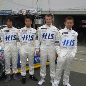 The four drivers of the #333 Z for Tokachi 24 hour race.
From left - Sugino-san, Maejima Shuji-san, Igor Sushko, and Yamazaki Ma