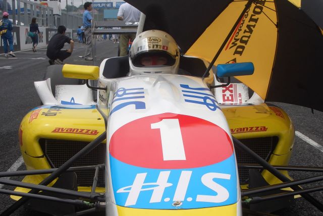 Igor Sushko on the grid at Suzuka.