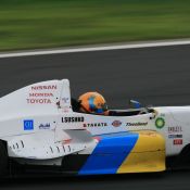 Igor Sushko at Fuji Speedway in the Japanese FCJ - Formula Renault. #1 H.I.S. car.