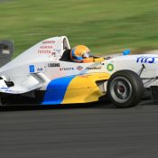 Igor Sushko at Fuji Speedway in the Japanese FCJ - Formula Renault. #1 H.I.S. car.