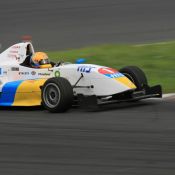 Igor Sushko at Fuji Speedway in the Japanese FCJ - Formula Renault. #1 H.I.S. car.