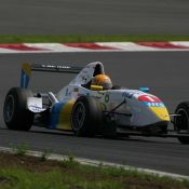 Igor Sushko at Fuji Speedway in the Japanese FCJ - Formula Renault. #1 H.I.S. car.