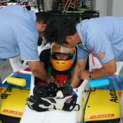 Igor Sushko at Fuji Speedway in the Japanese FCJ - Formula Renault. #1 H.I.S. car.