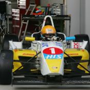 Igor Sushko at Fuji Speedway in the Japanese FCJ - Formula Renault. #1 H.I.S. car.