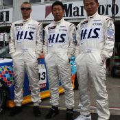 The pit-walk for the Super Taikyu series at Okayama Circuit. The H.I.S. Nissan Fairlady Z, piloted by Igor Sushko and Maejima Sh