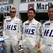 The pit-walk for the Super Taikyu series at Okayama Circuit. The H.I.S. Nissan Fairlady Z, piloted by Igor Sushko and Maejima Sh