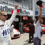 The pit-walk for the Super Taikyu series at Okayama Circuit. The H.I.S. Nissan Fairlady Z, piloted by Igor Sushko and Maejima Sh