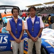 On the grid for the Super Taikyu series at Okayama Circuit. The H.I.S. Nissan Fairlady Z, piloted by Igor Sushko and Maejima Shy