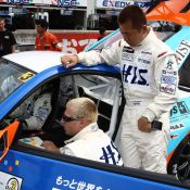 On the grid for the Super Taikyu series at Okayama Circuit. The H.I.S. Nissan Fairlady Z, piloted by Igor Sushko and Maejima Shy