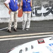 On the grid for the Super Taikyu series at Okayama Circuit. The H.I.S. Nissan Fairlady Z, piloted by Igor Sushko and Maejima Shy