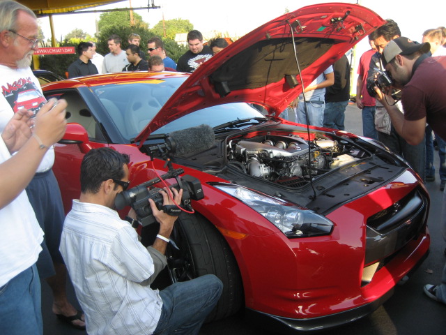 R35 Nissan GT-R event at Chiat Day after L.A. Auto Show.