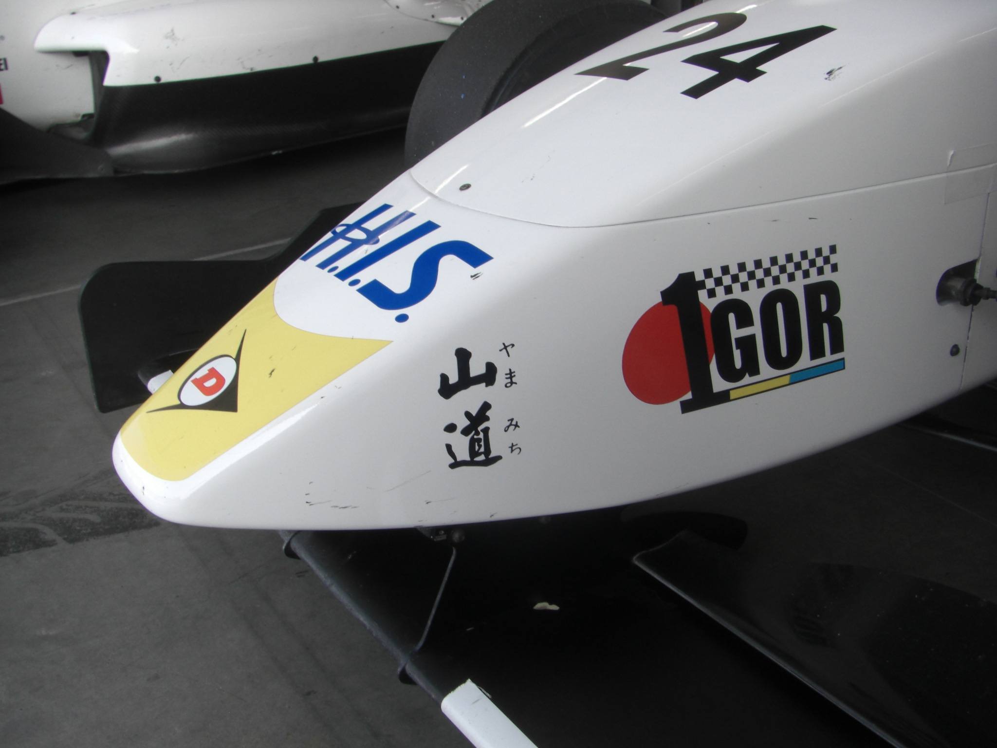 This year's #24 H.I.S. FCJ car gets some stickers on.