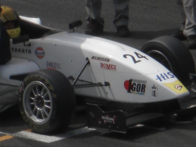 Igor Sushko in the #24 H.I.S. Travel car at FCJ Formula Renault Round 1 at Fuji Speedway.