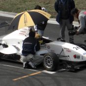 Igor Sushko in the #24 H.I.S. Travel car at FCJ Formula Renault Round 1 at Fuji Speedway.