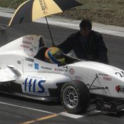 Igor Sushko in the #24 H.I.S. Travel car at FCJ Formula Renault Round 1 at Fuji Speedway.