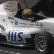 Igor Sushko in the #24 H.I.S. Travel car at FCJ Formula Renault Round 1 at Fuji Speedway.