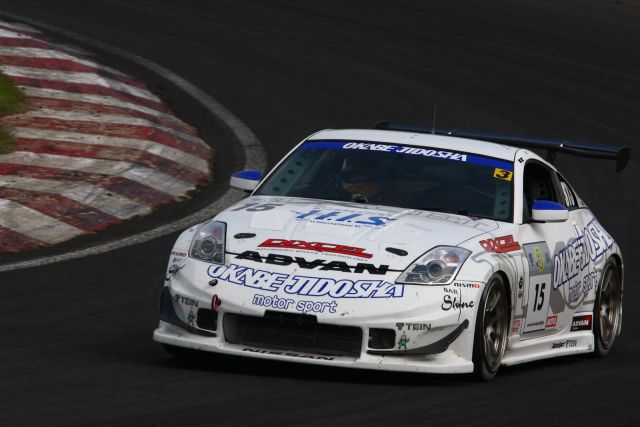 Igor Sushko in the #15 Okabe Jidosha Nissan Fairlady Z in Super Taikyu at 2008 Sendai Hiland 4HR race.