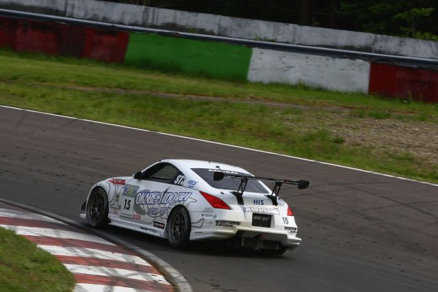 Igor Sushko in the #15 Okabe Jidosha Nissan Fairlady Z in Super Taikyu at 2008 Sendai Hiland 4HR race.