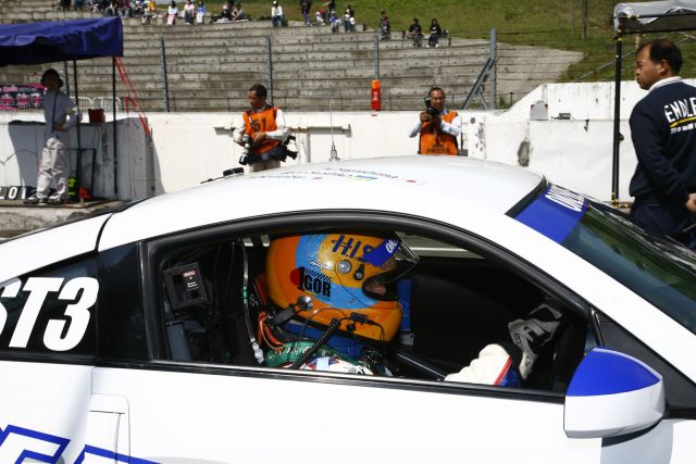 Igor Sushko in the #15 Okabe Jidosha Nissan Fairlady Z in Super Taikyu at 2008 Sendai Hiland 4HR race.