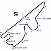 Track map of Fuji Speedway as of 2008