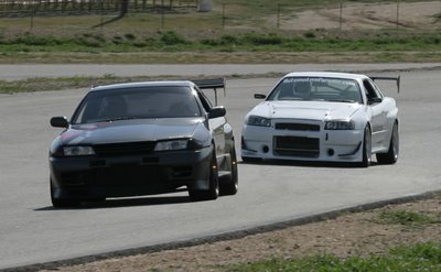 The R32 Nissan Skyline GT-R and the R34 Nissan Skyline GT-R certainly show much resemblance to each other